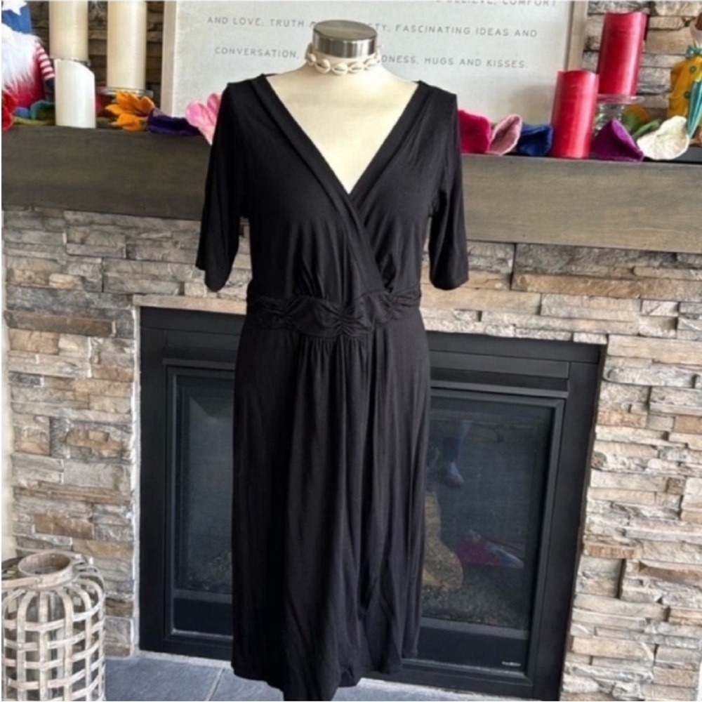 Fresh produce V-Neck midi dress